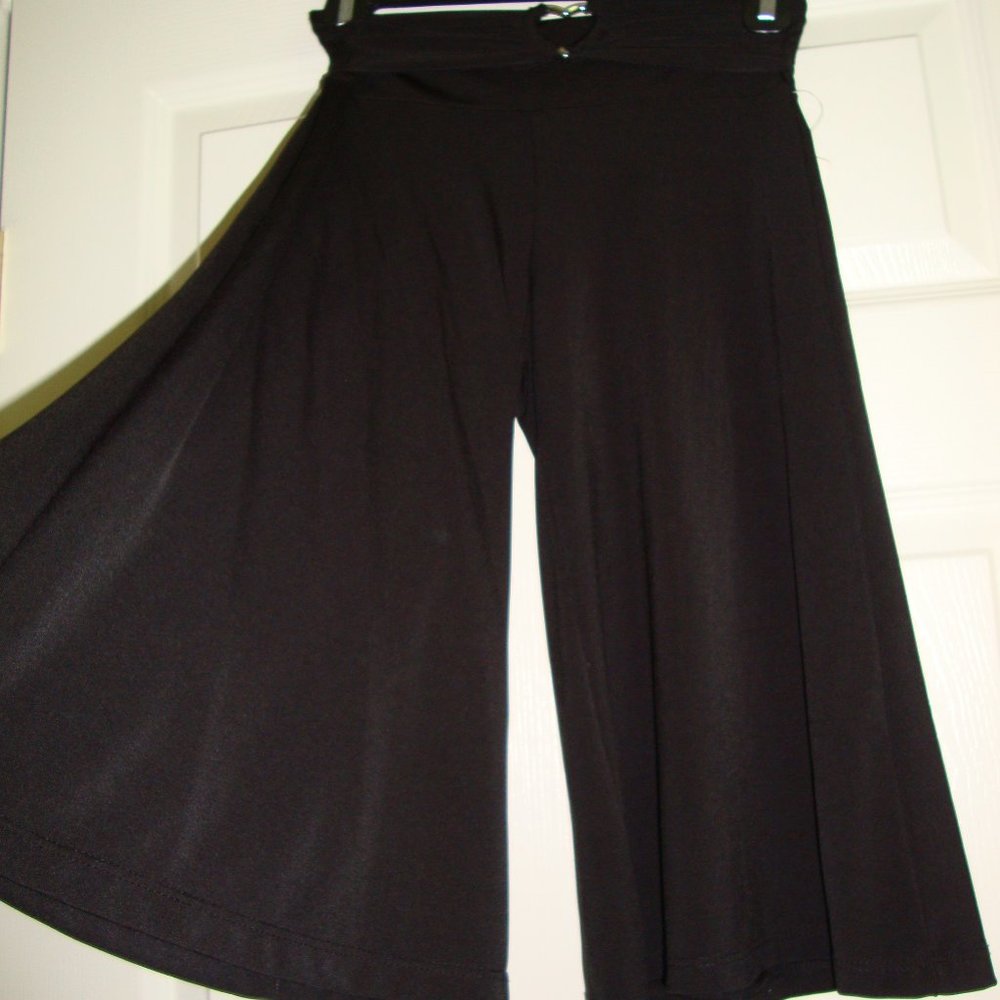 Black Low Rise Skirt Shorts